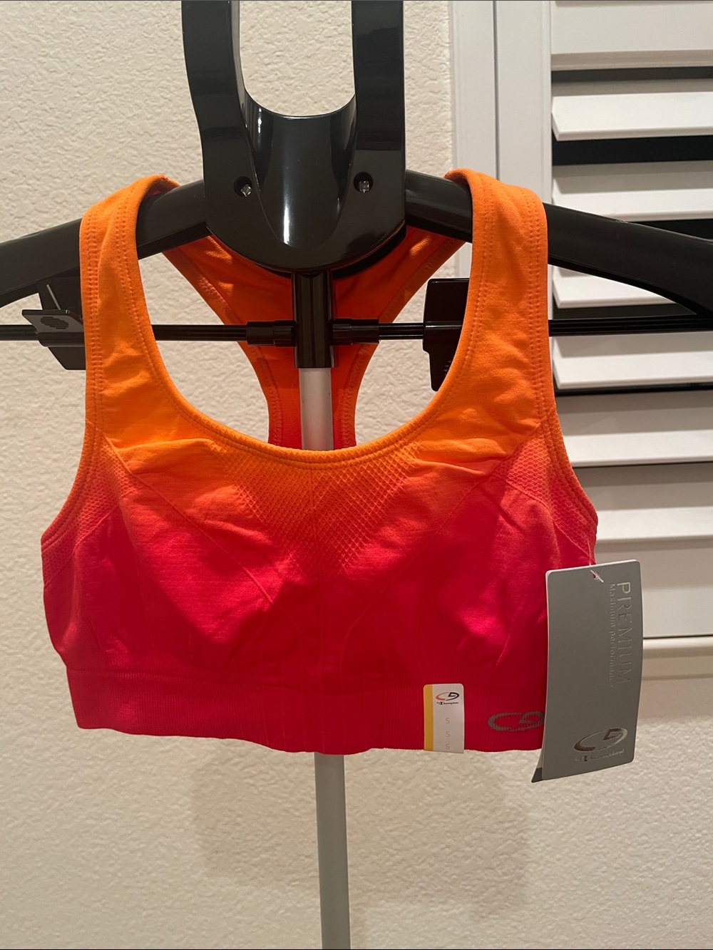Champion Orange Ombre Racerback Sports Bra